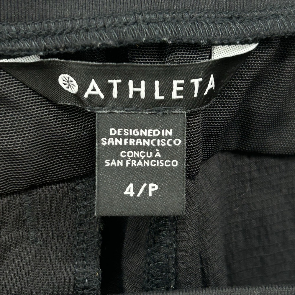 Athleta Trekkie North Crop Jogger Women Size 4P Black - Picture 2 of 9